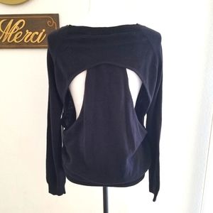 Long sleeve, black sweatshirt